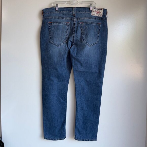 True Religion Men’s Geno Relaxed Slim Jeans Size 38x30 No Flap - Picture 3 of 14